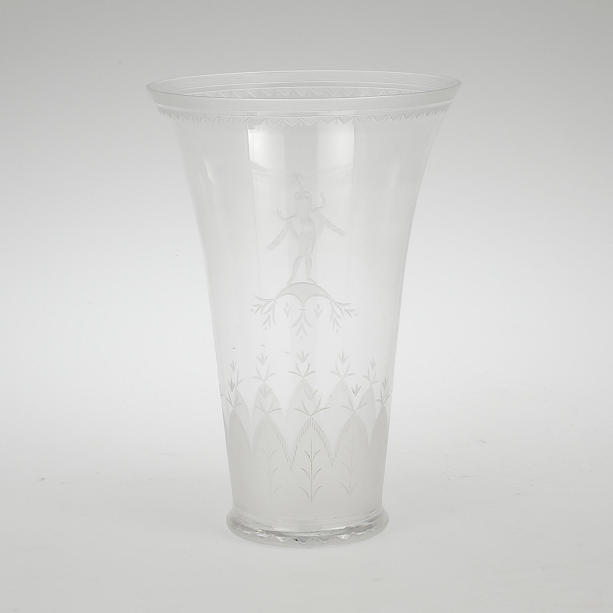 VAS, glas, Simon Gate, Orrefors, 1926.