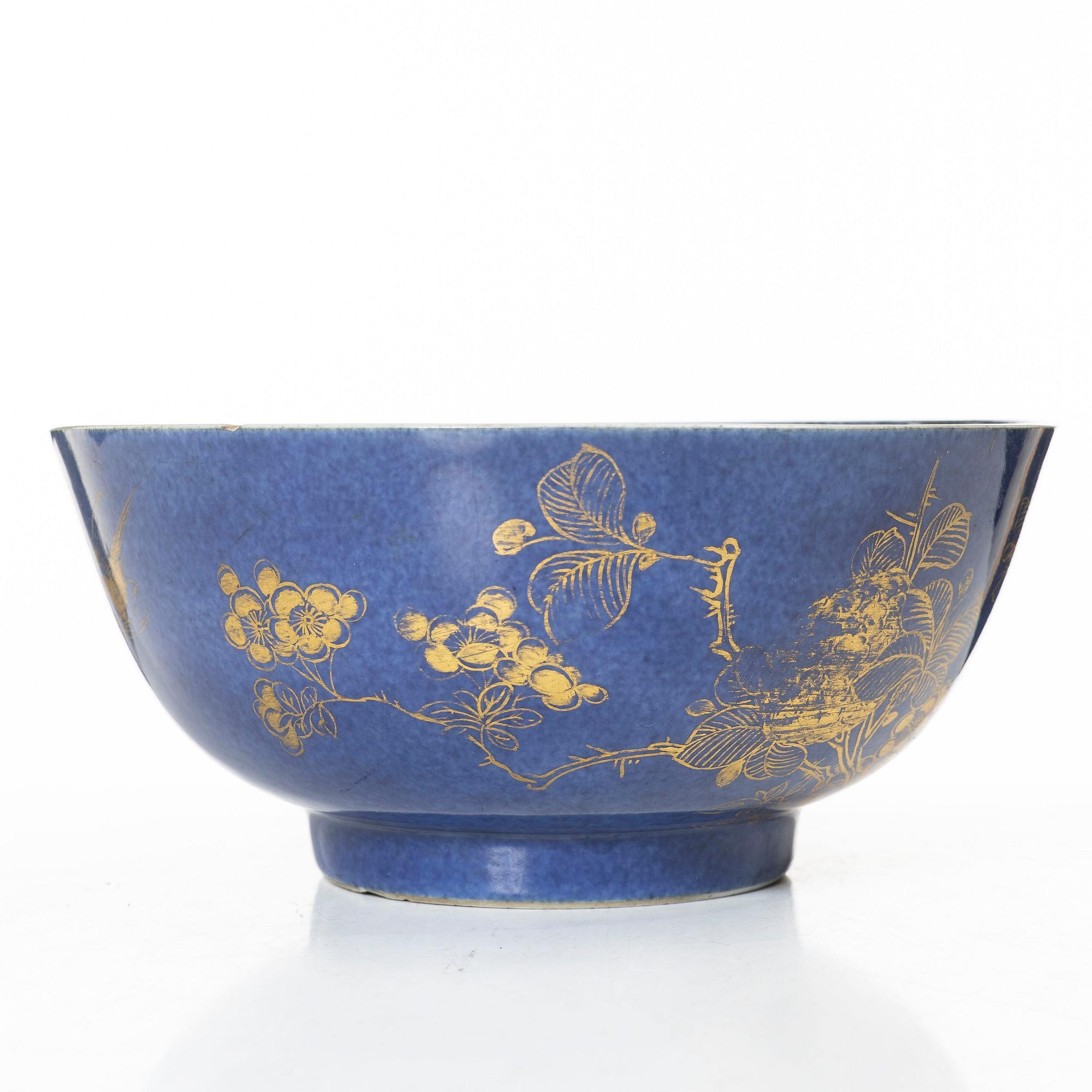 Skål, porslin. Qingdynastin, 1700-tal.