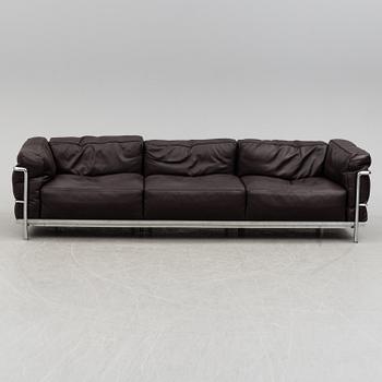 A 21th century sofa "LC3" by Pierre Jeanneret & Charlotte Perriand, Le Corbusier, Cassina, Italy.