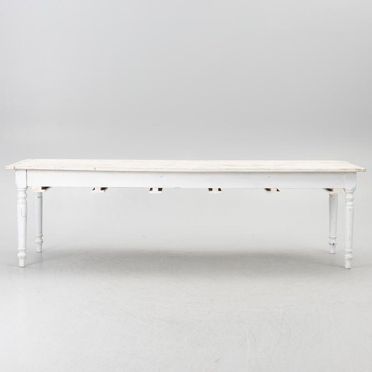 A table with stools, 20th/21st century.