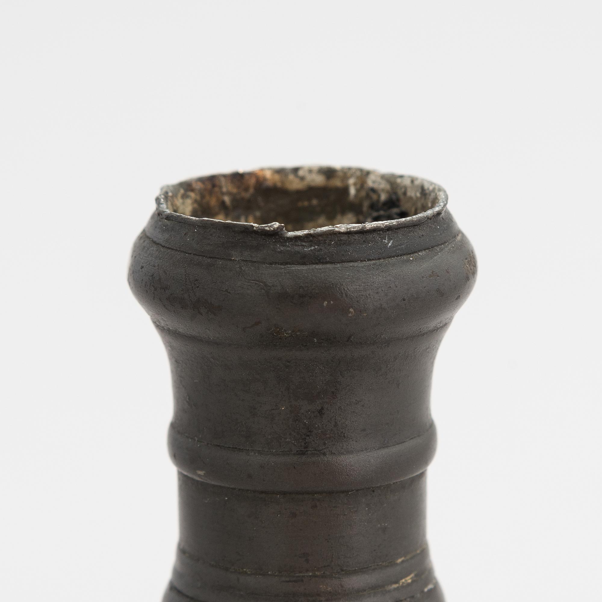 A 18th century candlestick.