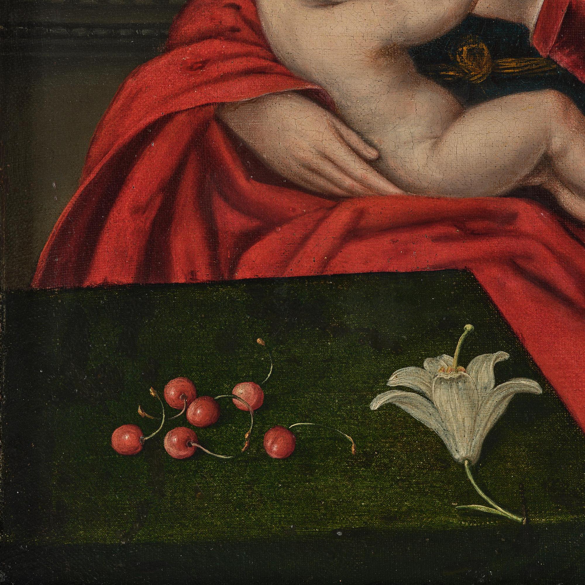 Joos van Cleve, circle of, Maria Lactans, The Nursing Madonna.