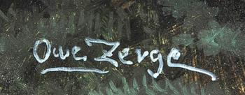 Owe Zerge, olja på pannå signerad.
