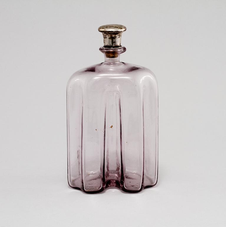 FLASKA, glas, 1800-tal.