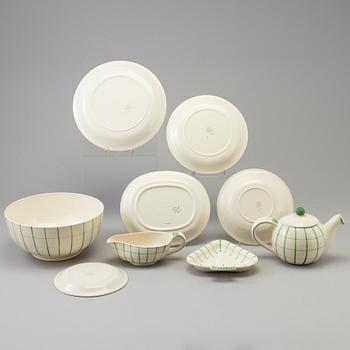 WILHELM KÅGE, a 24 piece 'Spaljé' creamware service from Gustavsberg.