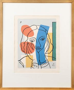 FERNAND LÉGER, serigrafi, signerad i plåten, och daterad -52.