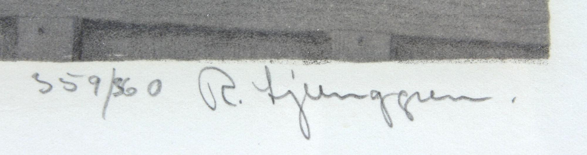 REINHOLD LJUNGGREN, färglitografi, sign och numr 359/360.