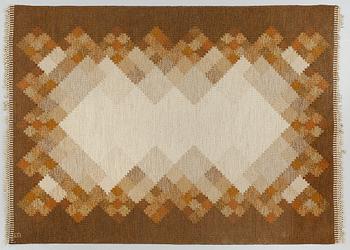 MATTA, rölakan, "Korall", Britta Swefors, 1900-talets andra hälft, 200 x 140 cm.