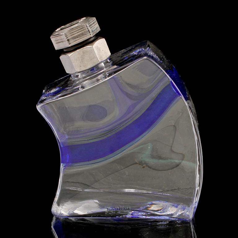 SKULPTUR, glas, Kjell Engman, Kosta Boda, sent 1900-tal.