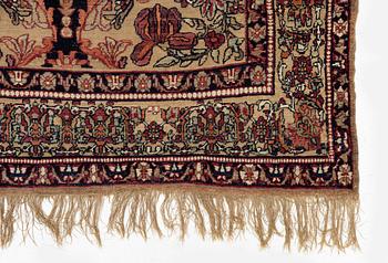 An antique Souf Kirman, South Persia, c. 200 x 131 cm.