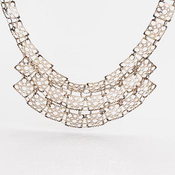 Liisa Vitali, Halsband "Pitsi", sterlingsilver. Westerback, Helsingfors 1970.