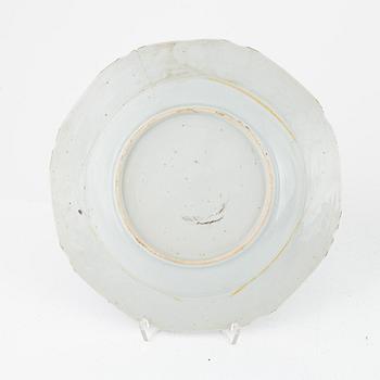 Nine porcelain pieces, China, Qing dynasty, 18th-19th century.