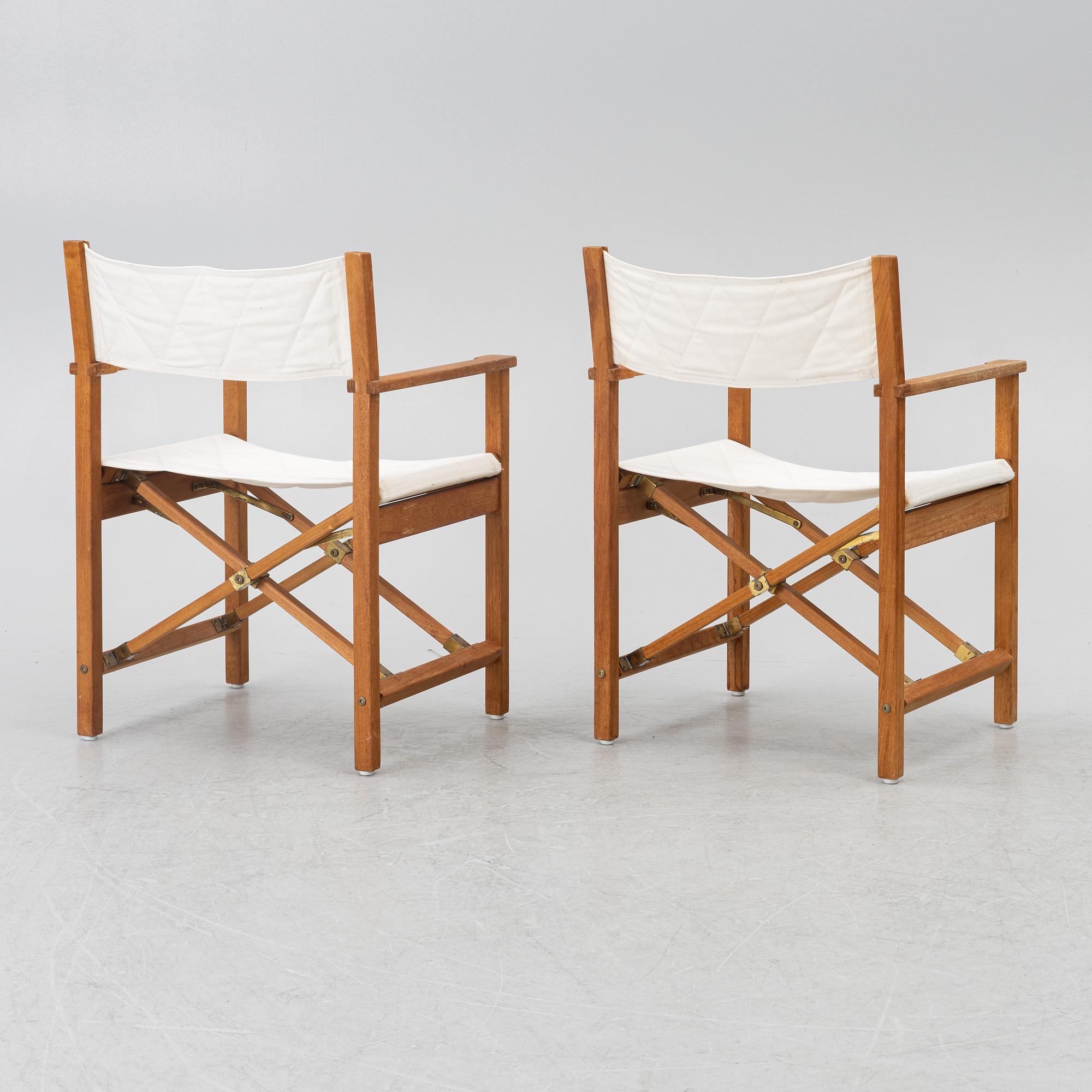 Four chairs, director's model, Kirkodan, Denmark.