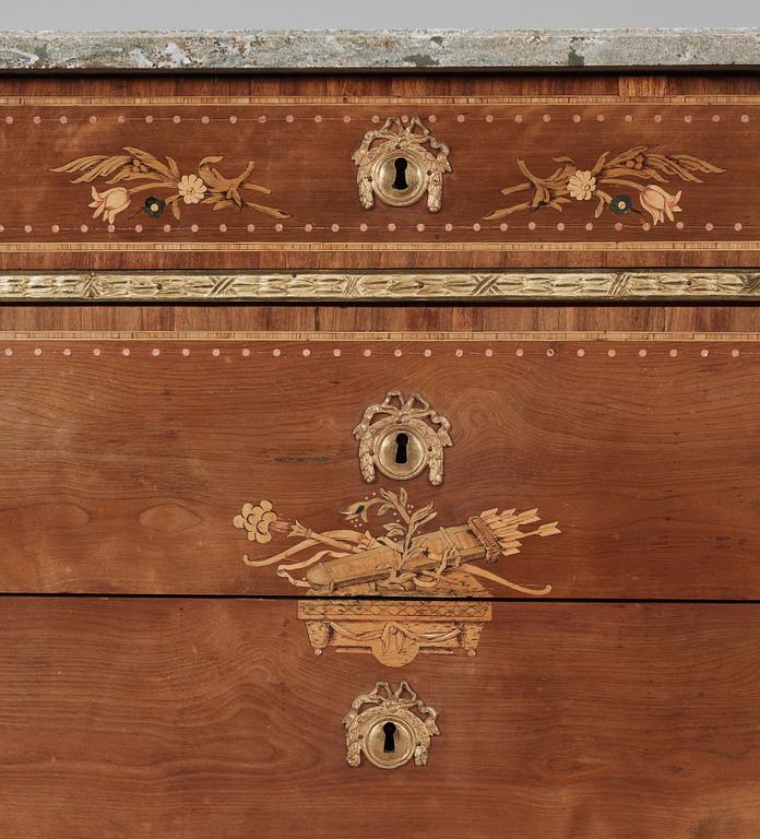 A Gustavian commode by N P Stenström, master 1781.