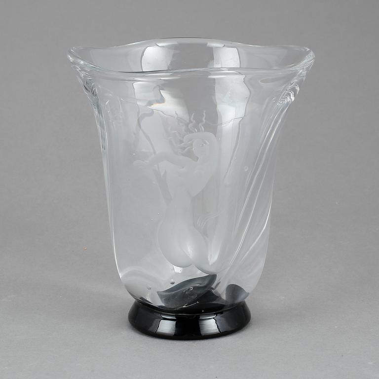 Vas, glas, Vicke Lindstrand, Orrefors, 1930-tal.