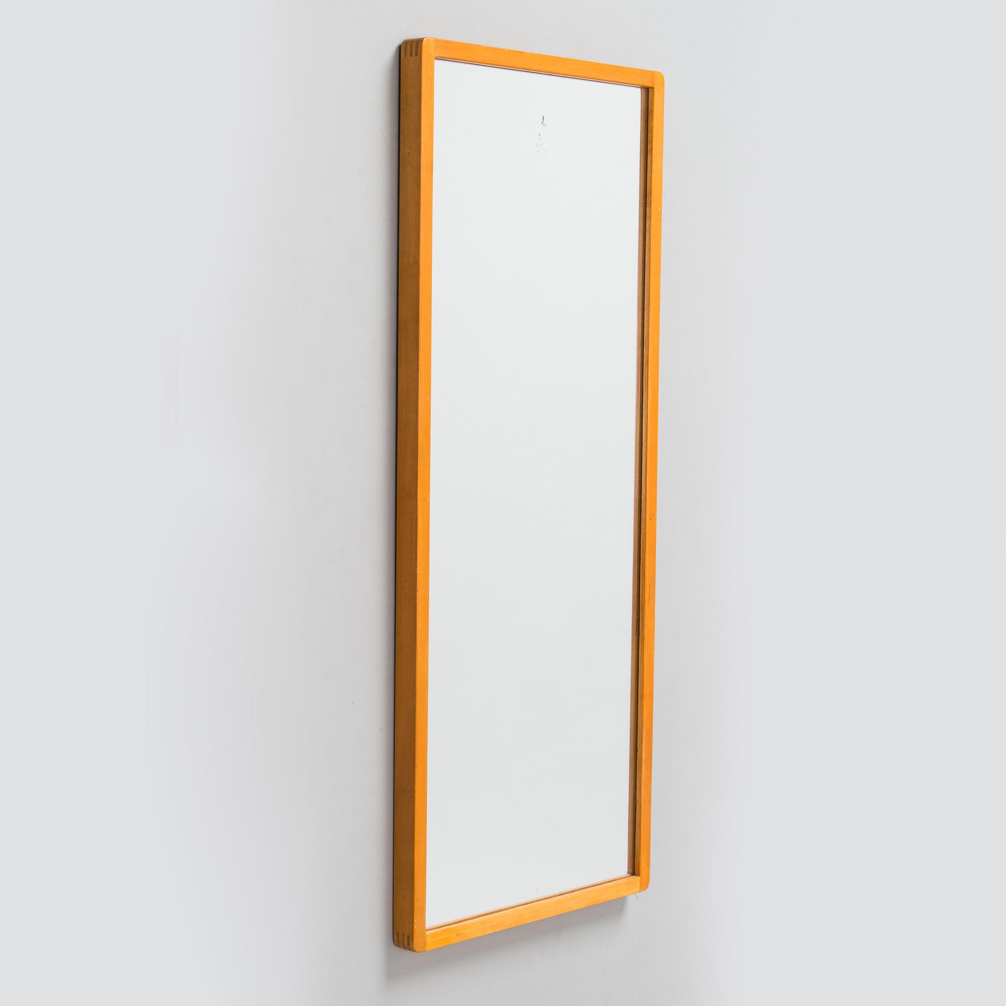 Alvar Aalto, a late 20th century '192A' mirror for Artek.