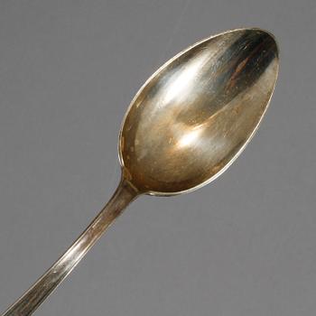 MATSKEDAR, 12 st, silver, C G Hallberg, Stockholm, 1950-tal, vikt 831 g.