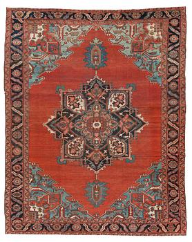 437. CARPET. Antique Heriz. 366,5 x 293 cm.