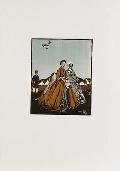 PARTI GRAFIK, ca 40 delar. Bla Otte Sköld, Reinhold von Rosen och Hjalmar Strååt.