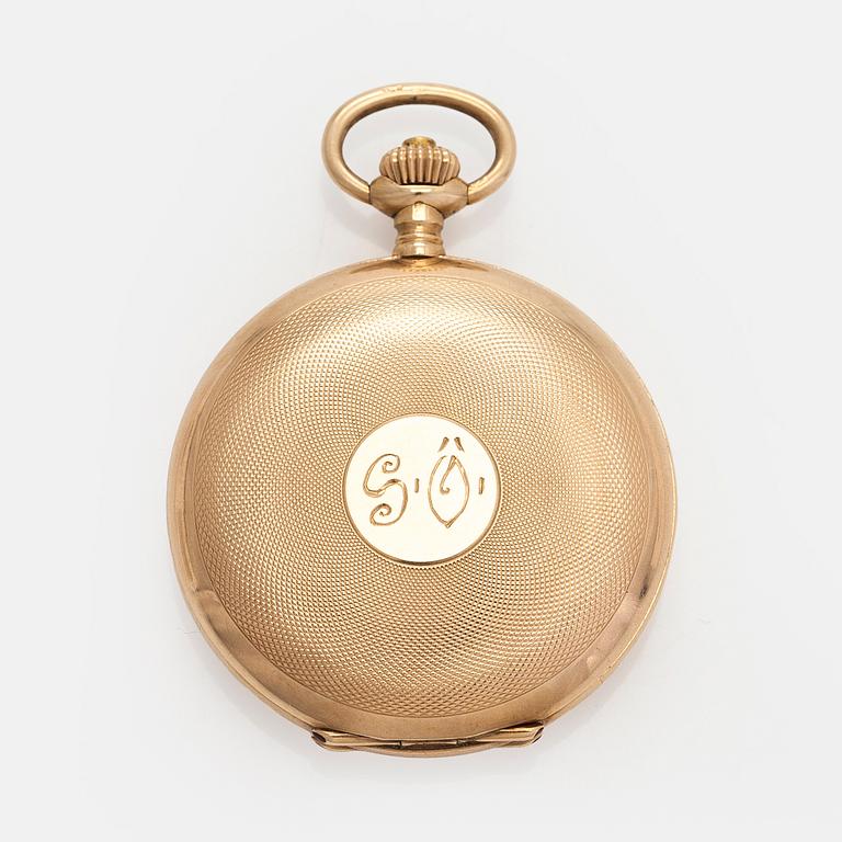 International Watch Co. (IWC),  fickur, 31,5 mm, 14K guld, ankargång, plexiglas.