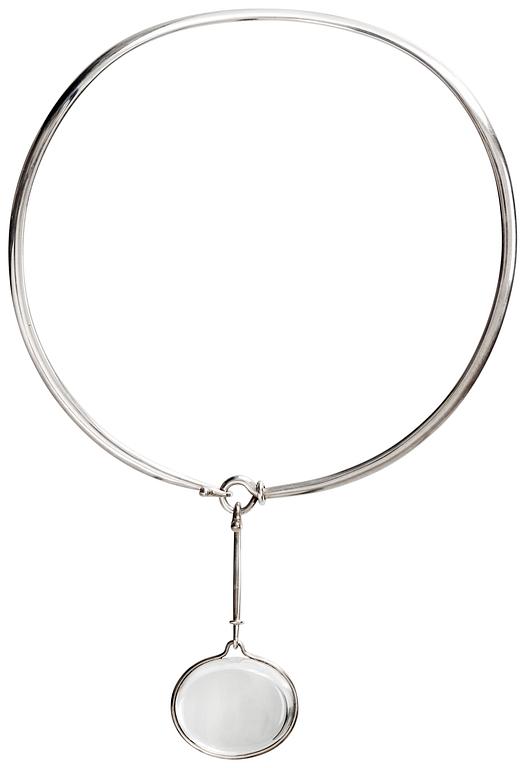 Vivianna Torun Bülow-Hübe, VIVIANNA TORUN BÜLOW HÜBE, halsring med hänge, Firma Georg Jensen,