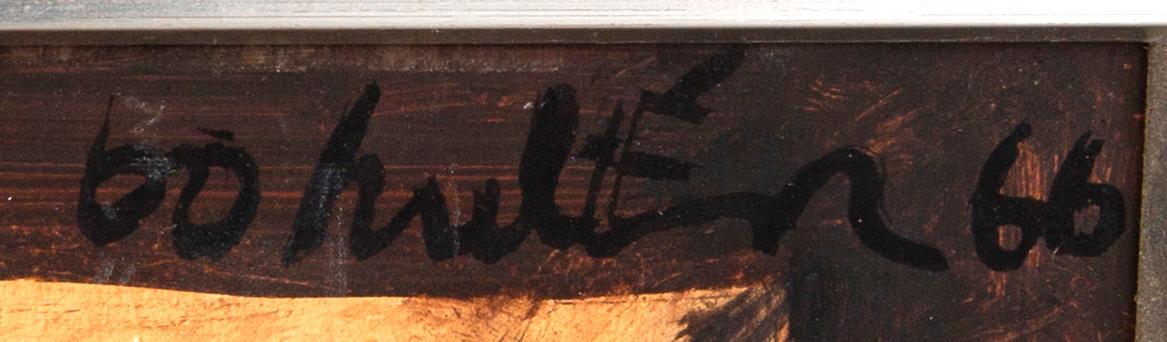 Bo Hultén, mixed media signed and dated 66.