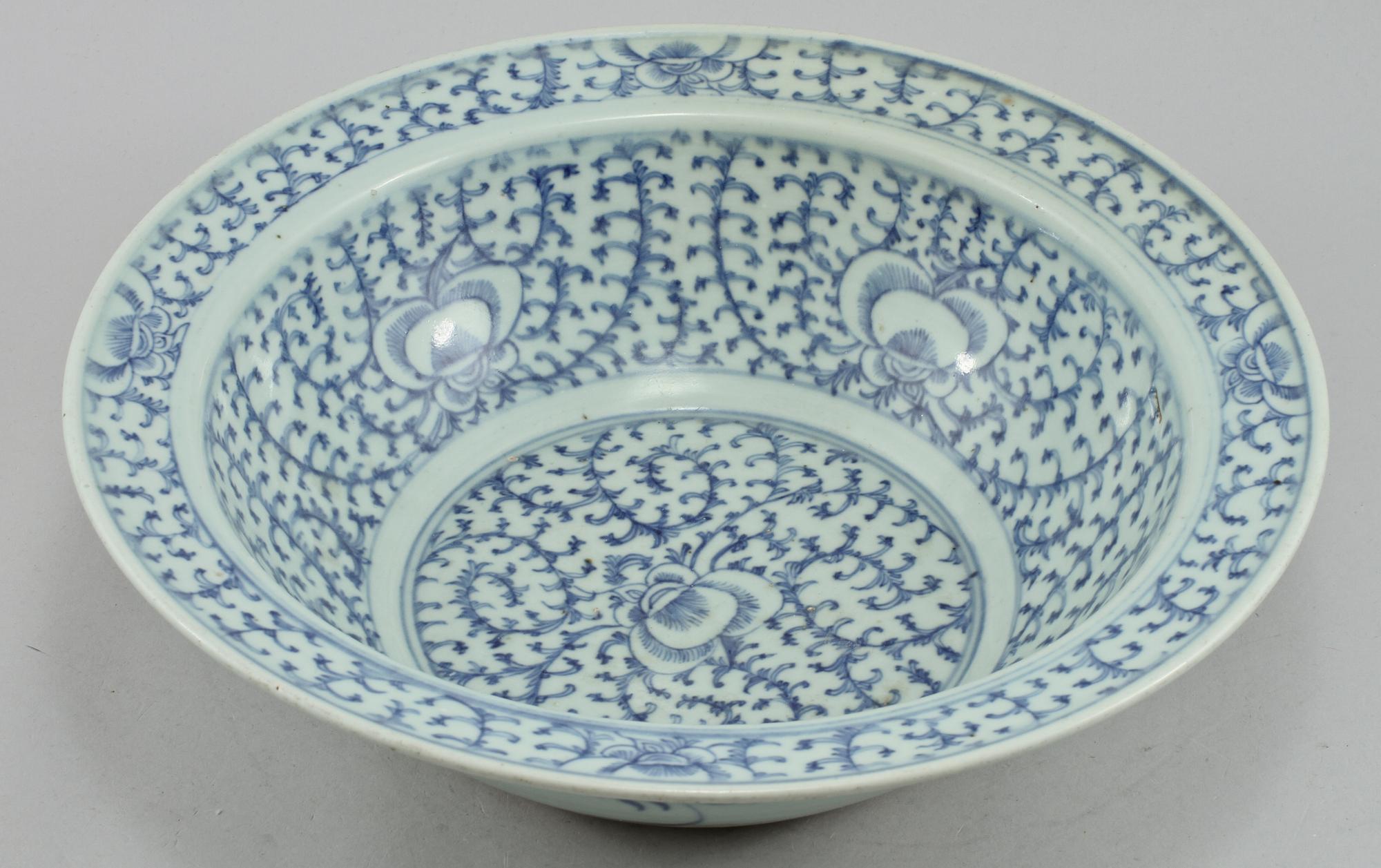 SKÅL, porslin, Kina, provins, 1800-tal.
