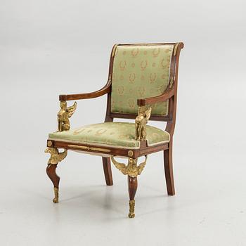 Armchair, Empire style, 20th century.