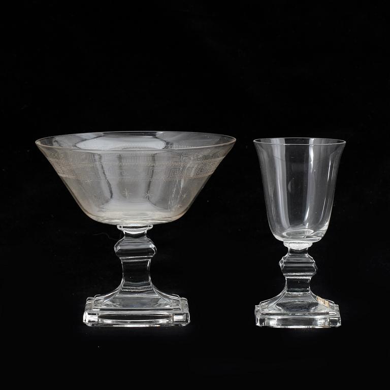 GLASSERVIS, 17 st, Pukeberg, 1920-tal.