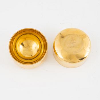 Eleven pieces of brass from Skultuna Bruk, including Pierres Forsell, Sweden.