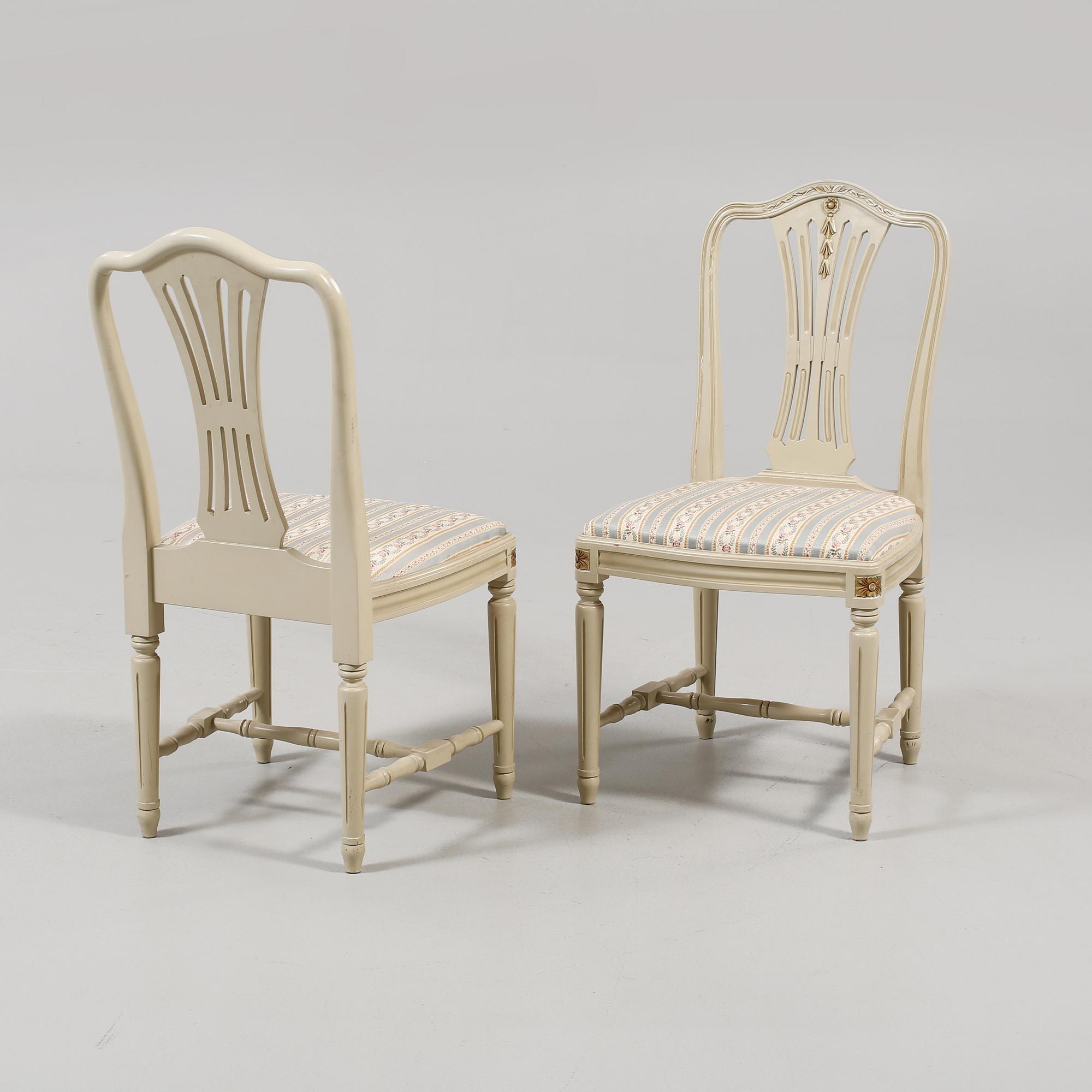 MATGRUPP, 5 delar, gustaviansk stil, 1900-talets slut.