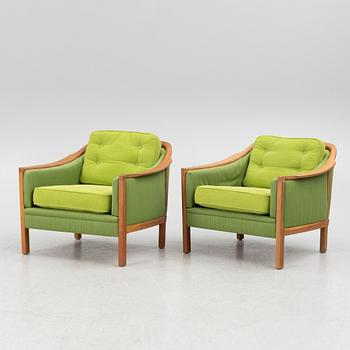 Armchairs, a pair by Bröderna Andersson, 1960s/70s.