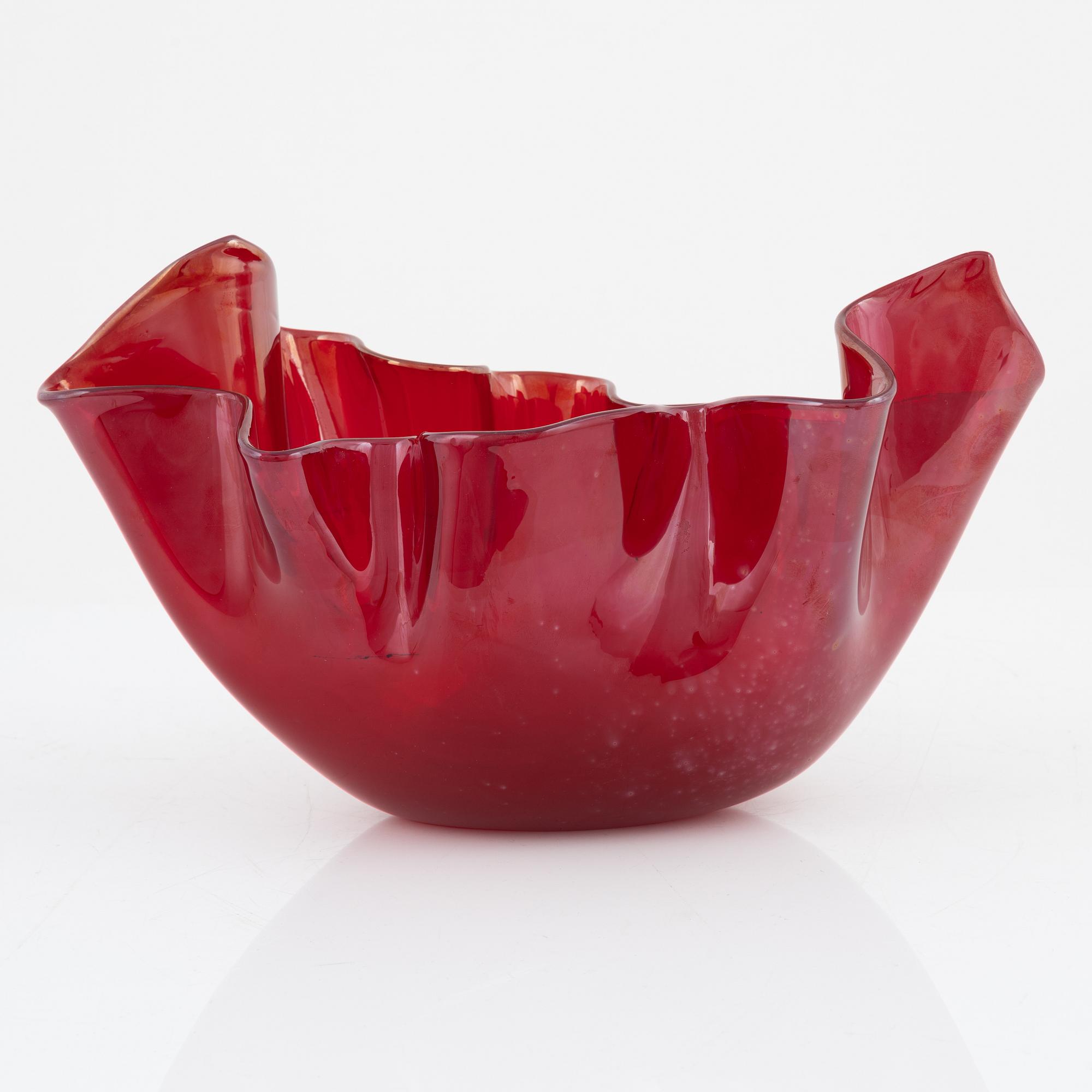 Fulvio Bianconi, a glass bowl, Venini Murano, Italy.