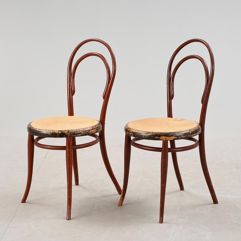 STOLAR, 1 par, Thonet, sent 1800-/tidigt 1900-tal.
