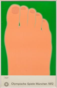 AFFISCHER, 5 st, "Olympische Spiele 1972", bl a Tom Wesselmann.