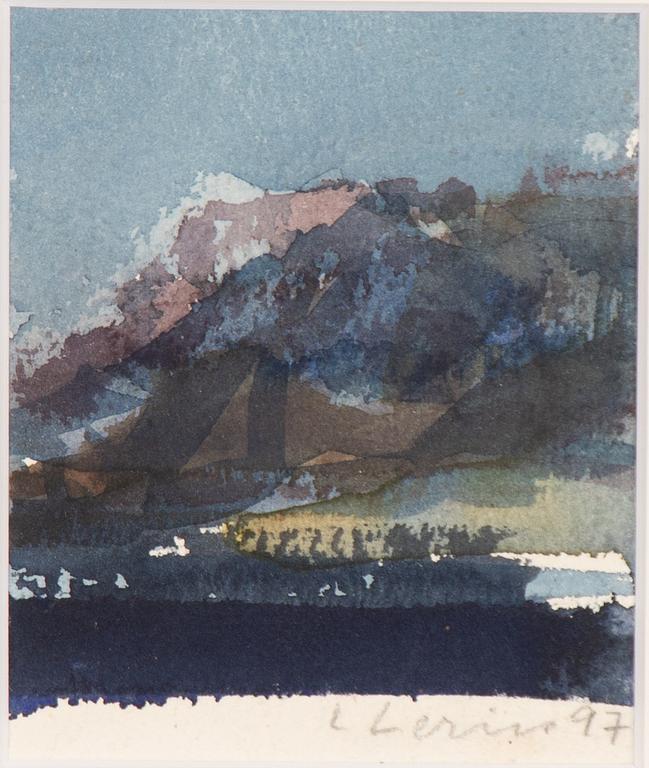 Lars Lerin, Storm clouds, Lofoten.