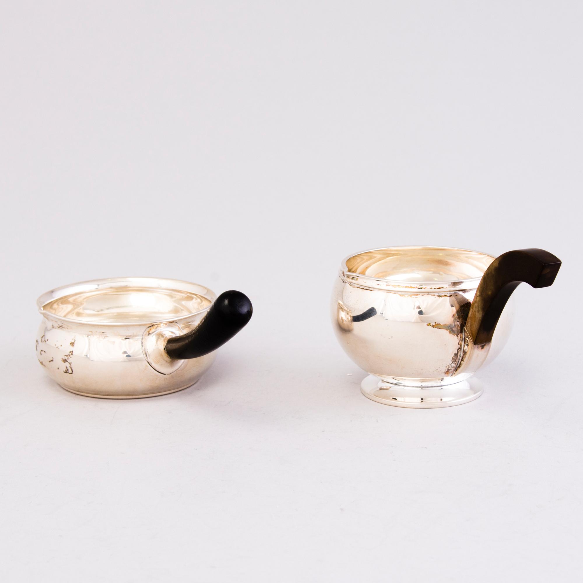Three Danish silver bowls, two with mark of Grann & Laglye and one marked Christian F. Heise, 1922-37.