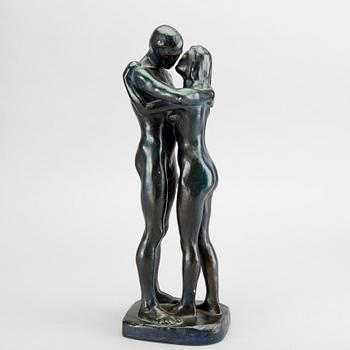Gudmar Olovson, skulptur signerad patinerad konstmassa.