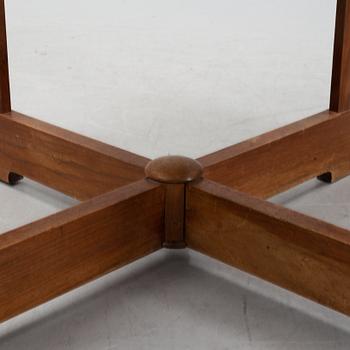 A mahogany and birch center table, 1910's/20's.