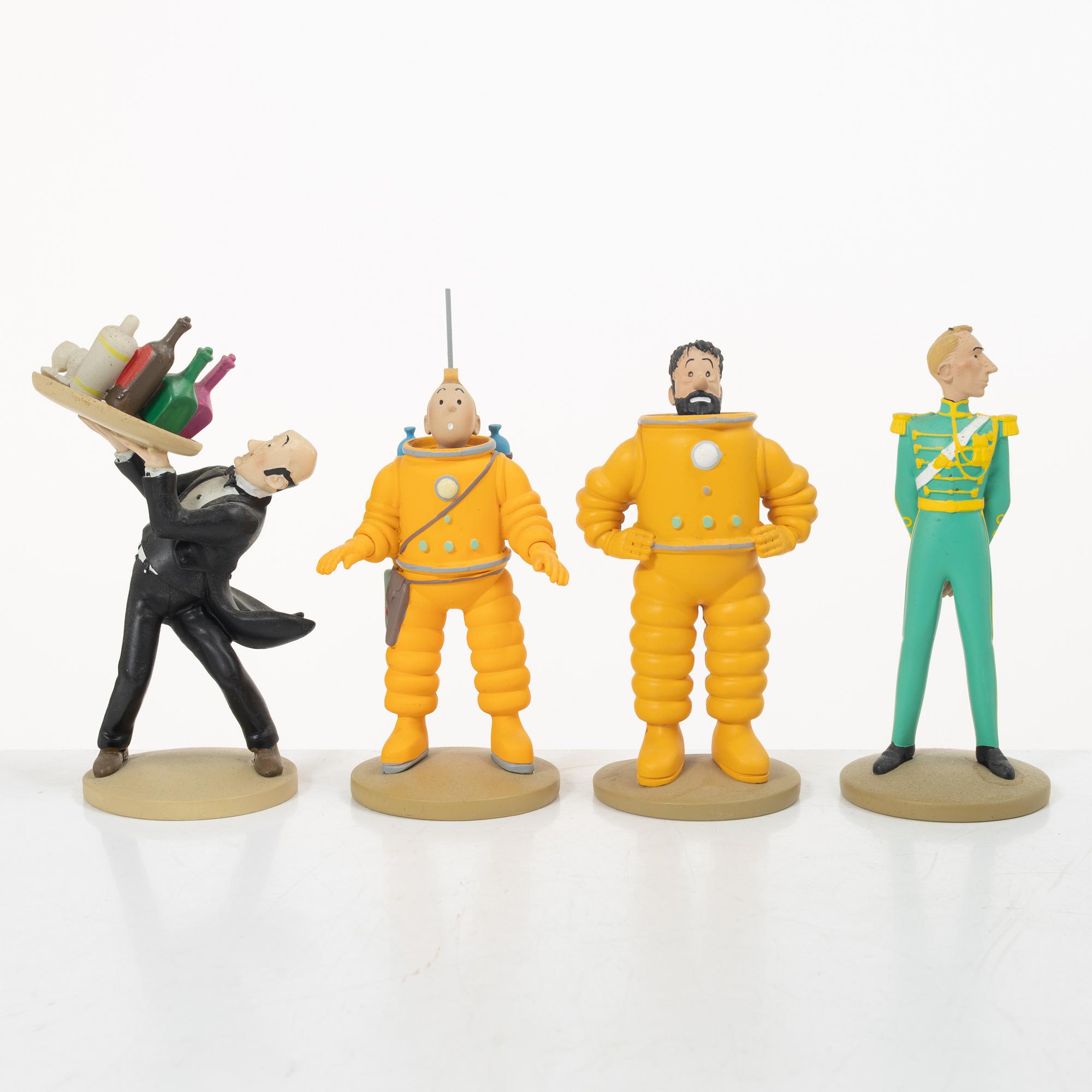 Tintin, samlarfigurer, 26 delar, Hervé Moulins Art, 2011-2015.