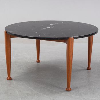 Josef Frank, a granite top walnut coffee table, model 965, Svenskt Tenn.