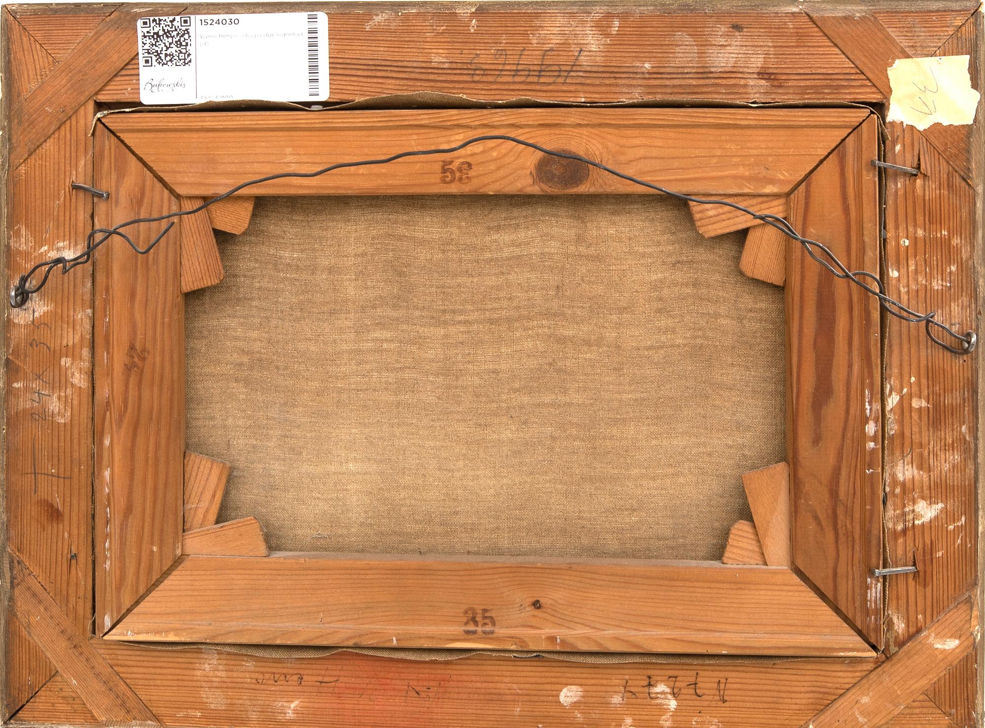 Väinö Hervo,  olja på duk signerad.