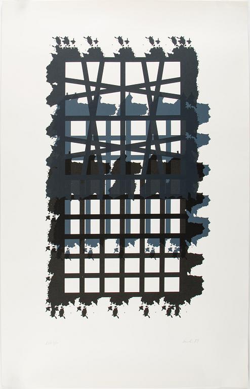 Raul Meel, silkscreen in colours, 1989, signed EA 3/10.