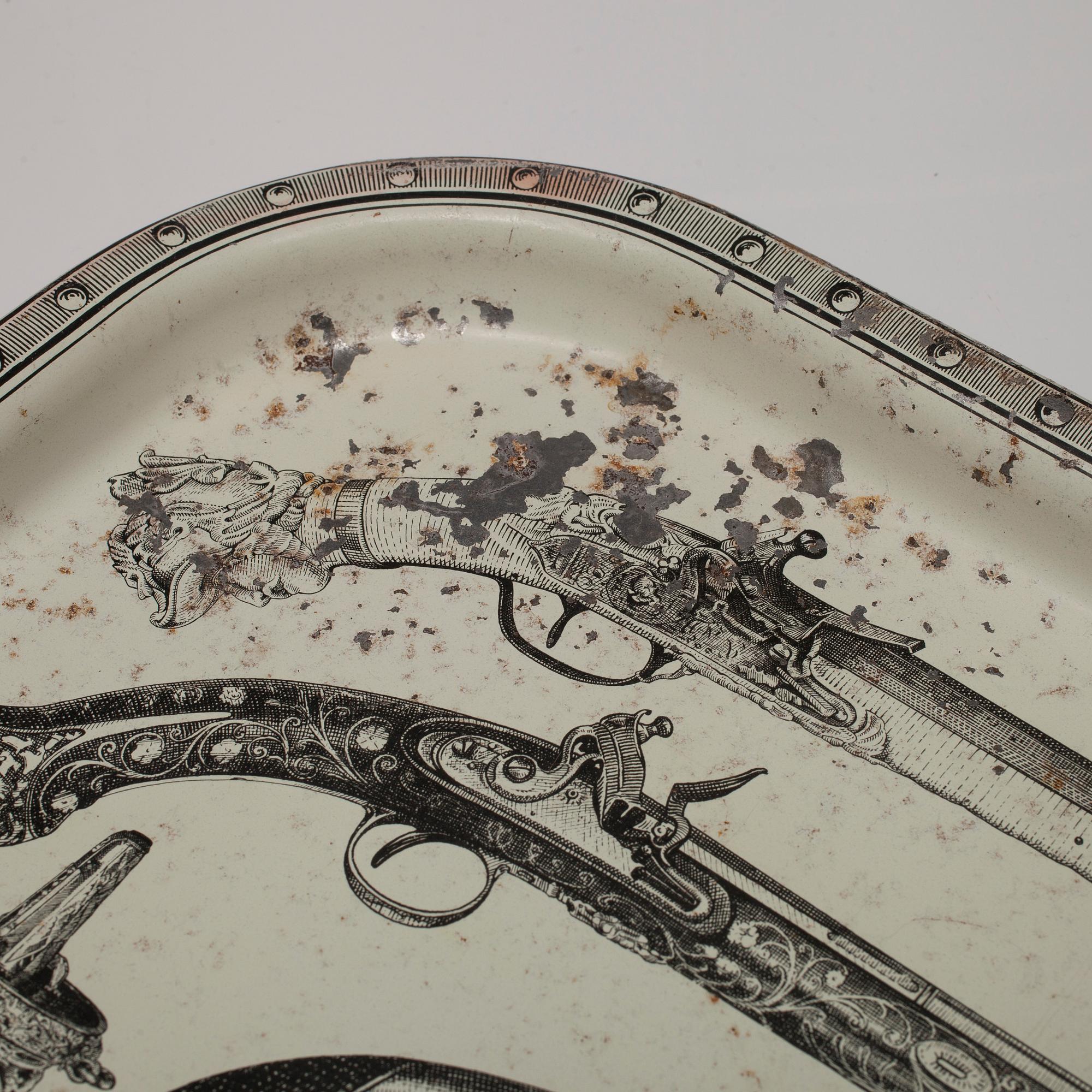 BRICKOR, 2 st, plåt, Piero Fornasetti, Italien 1900-talets mitt.