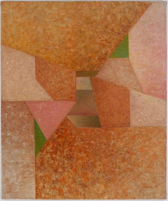 Josef Vohrabal, oil on canvas, signed and dated 1970.