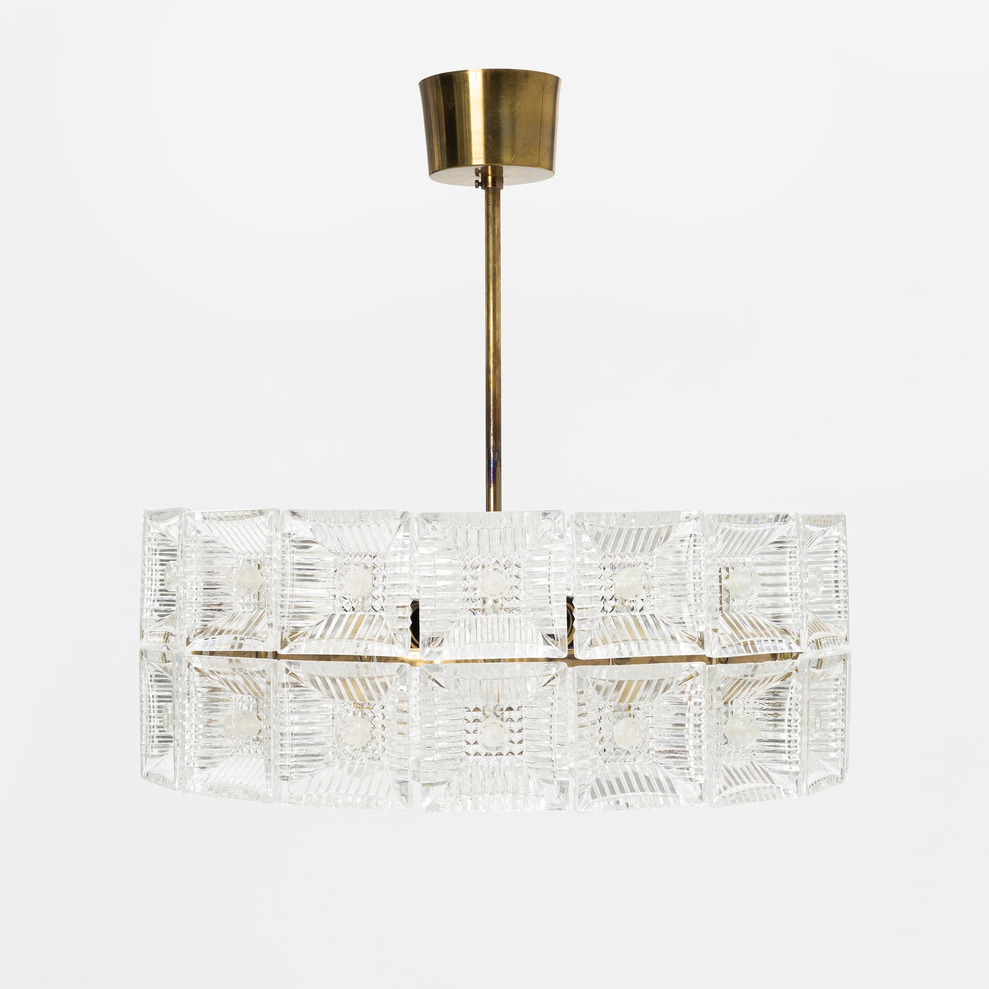 Carl Fagerlund, taklampa, Orrefors, 1900-talets andra hälft.