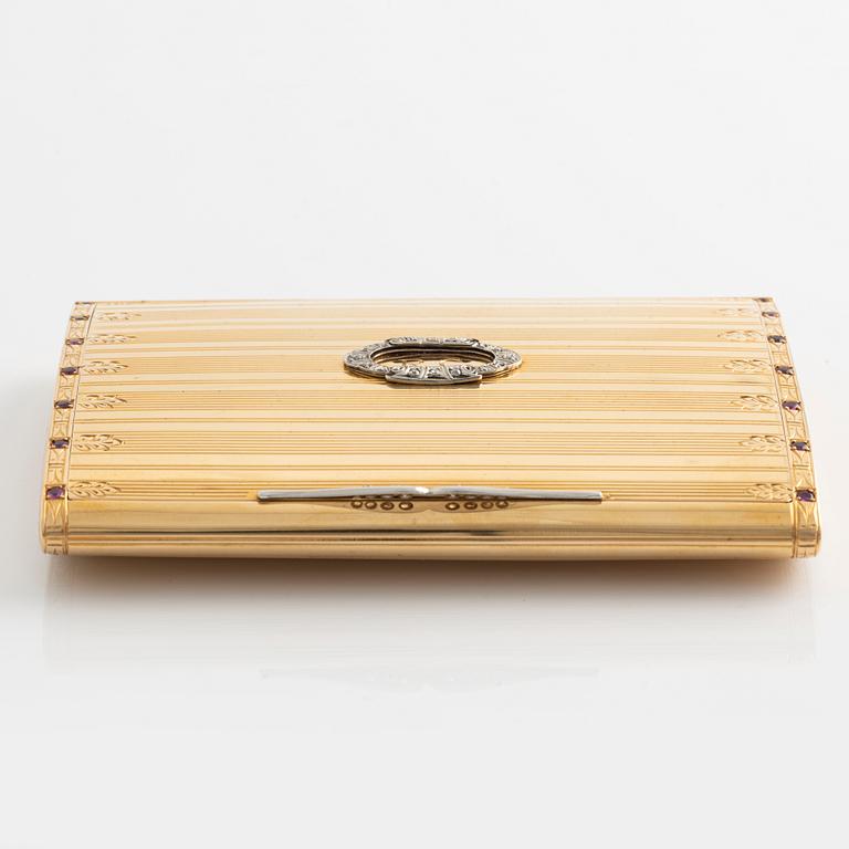 Dosa/cigarettetui 18K guld.