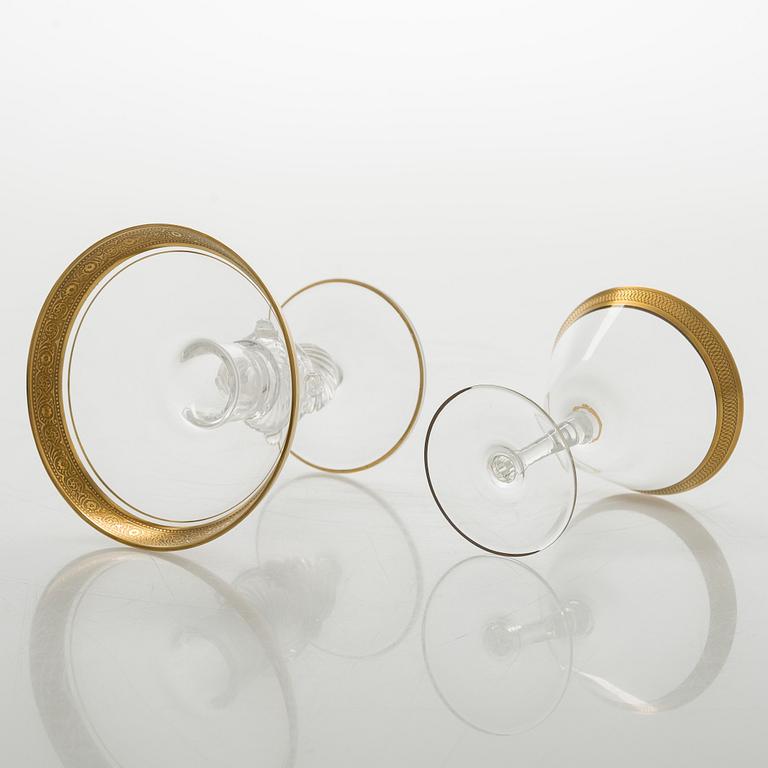 A mid-20th century glass service, 71-pieces.