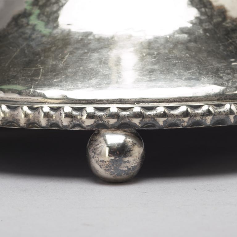 K ANDERSSON, a silver table lamp, Stockholm, 1925.