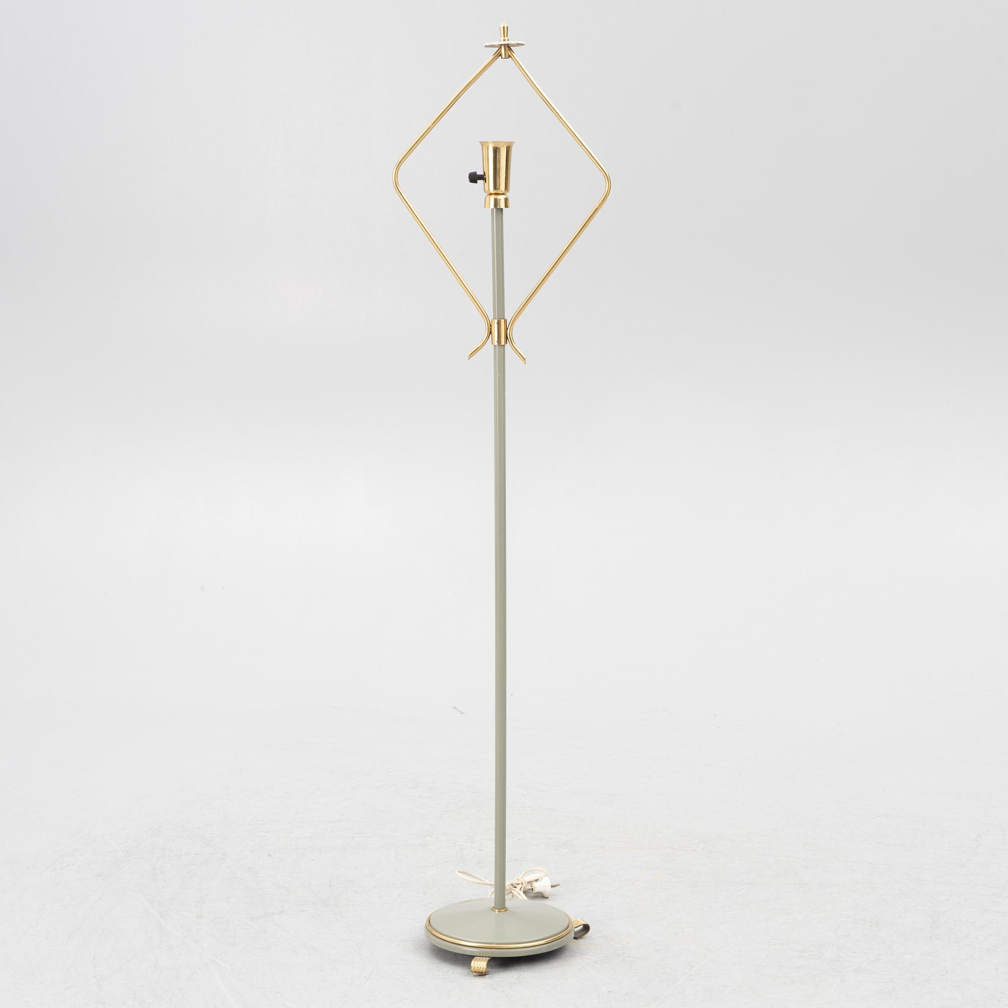 Floor lamp, around the mid-20th century.